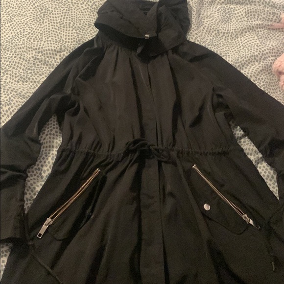 Black Zara rain coat - Picture 1 of 3